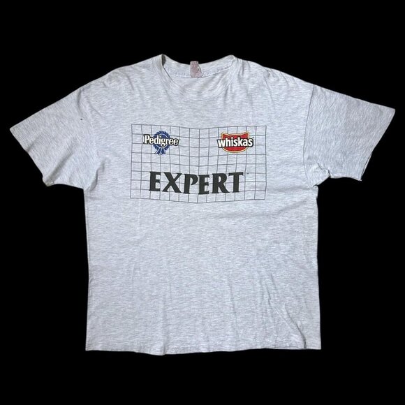 90s vintage pet food expert t-shirt single stitch dog cat Pedigree Whiskas. - Picture 1 of 5
